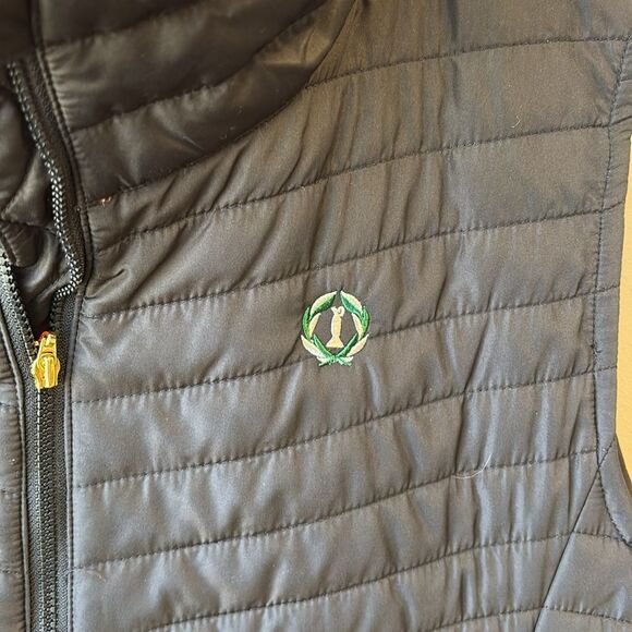 Jack Nicklaus black Quilted Vest with Pink Lining large - Picture 3 of 5